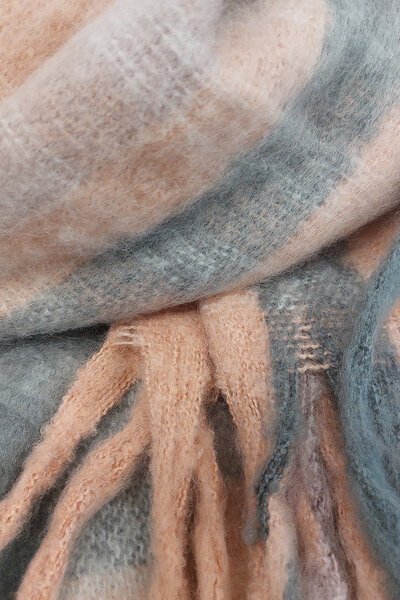 Love Stitch Check Chunky Scarf-new-Preen