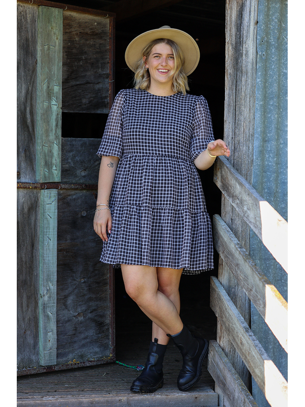 Seeking Lola Gingham Freda Dress