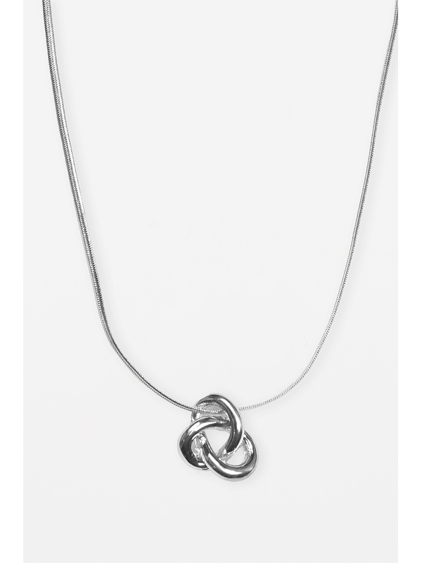 Stella + Gemma Silver Knot Necklace