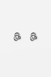 Stella + Gemma Silver Large Knot Earring