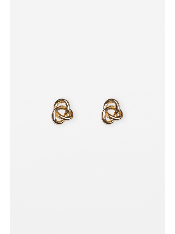 Stella + Gemma Gold Large Knot Earring