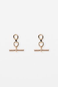 Stella + Gemma Gold Chunky Fob Earring