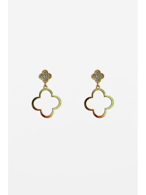 Stella + Gemma Crystal Flower Earring