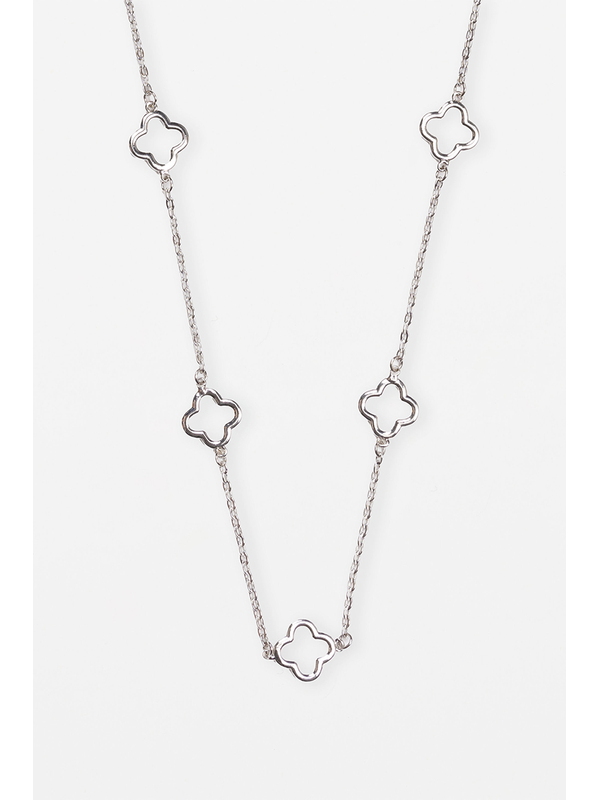 Stella + Gemma Chain Cut Out Flower Necklace