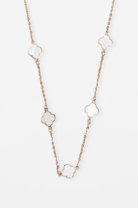 Stella + Gemma Mother of Pearl Flower Necklace