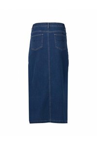Vassalli Denim Mid Length Skirt With Front Split