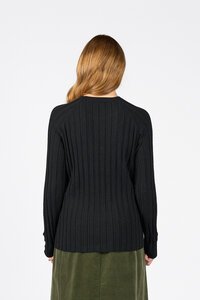 Vassalli Ribbed Jumper With Dome Cuff Detail