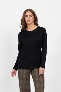 Vassalli Merino L-S Crew Neck Top