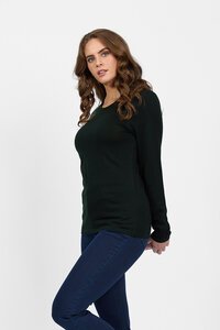 Vassalli Merino L-S Crew Neck Top