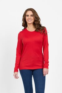 Vassalli Merino L-S Crew Neck Top