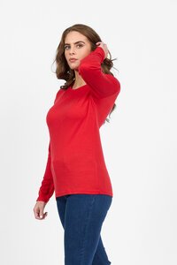 Vassalli Merino L-S Crew Neck Top