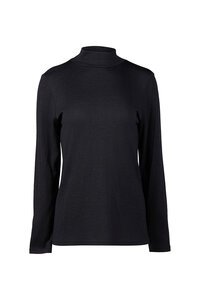 Vassalli Merino L-S Polo Neck Top