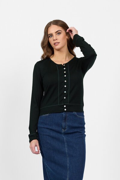 Vassalli Merino Cropped Cardi-new-Preen