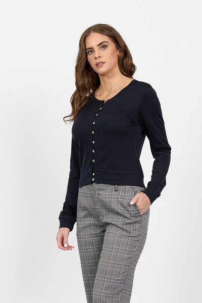 Vassalli Merino Cropped Cardi-new-Preen