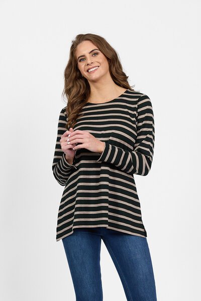Vassalli Merino L-S Swing Top-new-Preen