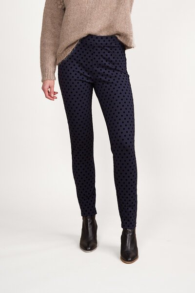 Vassalli Skinny Ankle Grazer Printed Pull On Ponti Pant-new-Preen