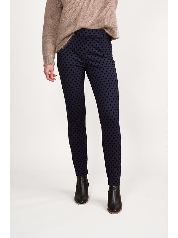 Vassalli Skinny Ankle Grazer Printed Pull On Ponti Pant