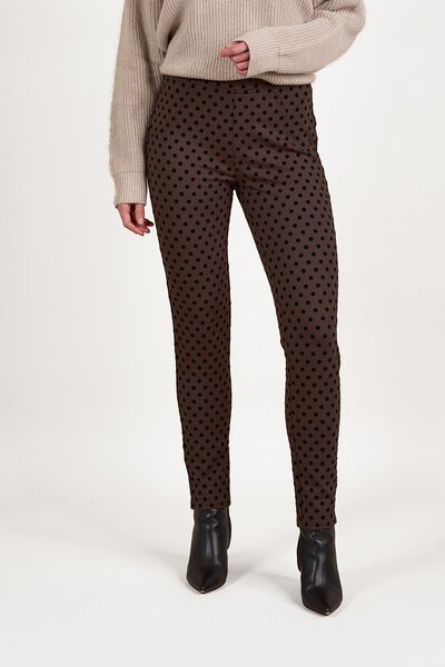Vassalli Skinny Ankle Grazer Printed Pull On Ponti Pant-new-Preen