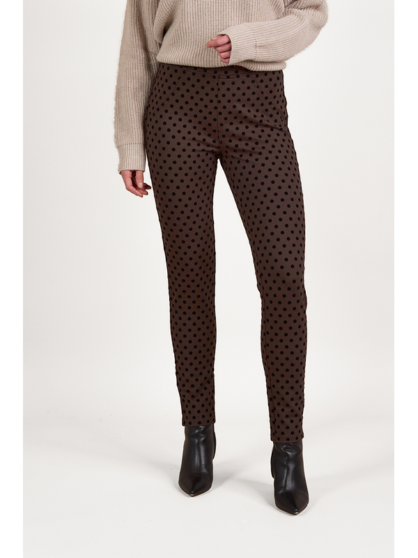 Vassalli Skinny Ankle Grazer Printed Pull On Ponti Pant