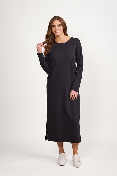 Vassalli Contrast Stitch Tie Back Dress-new-Preen