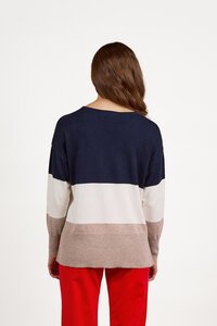 Vassalli Tri Stripe Dropped Shoulder Jumper