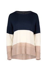 Vassalli Tri Stripe Dropped Shoulder Jumper