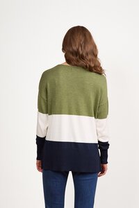 Vassalli Tri Stripe Dropped Shoulder Jumper