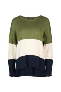 Vassalli Tri Stripe Dropped Shoulder Jumper