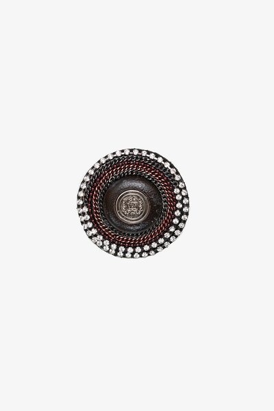 Antler Regal Shield Brooch-new-Preen