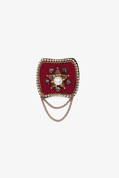 Antler Heritage Crest Brooch-new-Preen