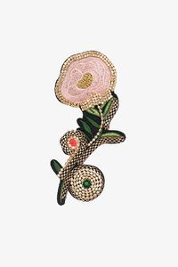 Antler Majestic Fleur Brooch