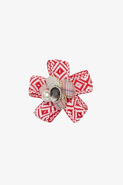 Antler Scarlett Rosette Brooch-new-Preen