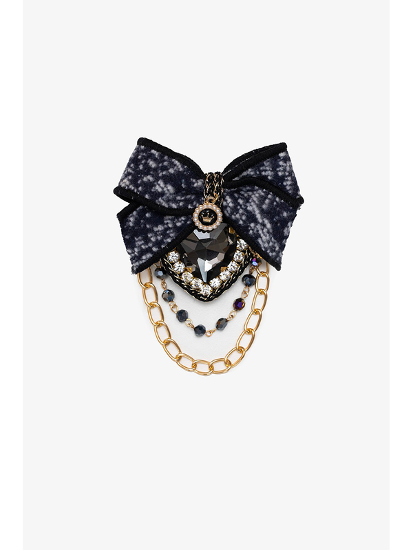 Antler Mystic Jewel & Chain Brooch