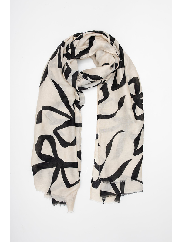 Antler Bow & Ivory Scarf