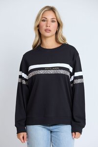 Stella + Gemma Essential Leopard Stripe Sweat