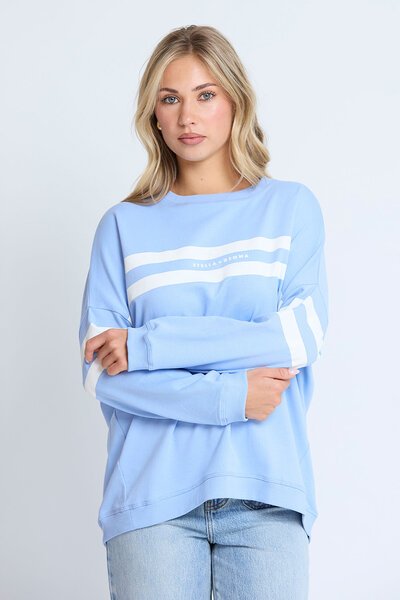 Stella + Gemma Newport Cornflour True Icon Sweat-new-Preen