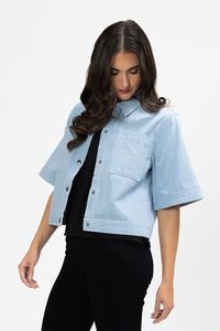 Leila + Luca Short Sleeve Boxy Shacket