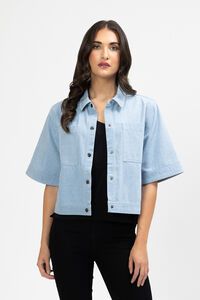 Leila + Luca Short Sleeve Boxy Shacket