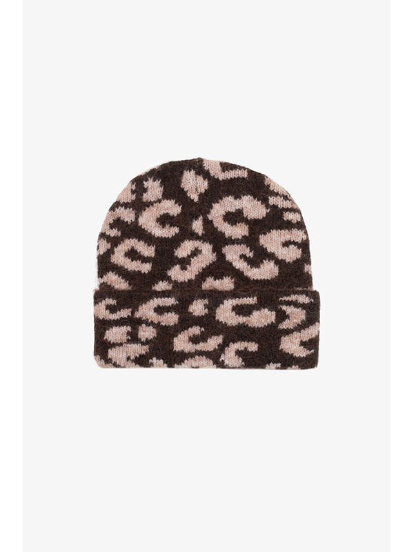 Antler Leopard Beanie
