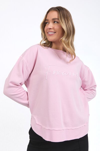 Foxwood Pink Signature Crew-new-Preen
