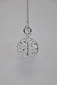 She Jewellery Silver Tree of Life Drop Necklace