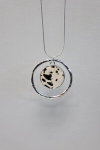 She Jewellery Cow Hide Double Circle