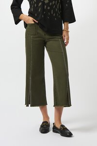 Joseph Ribkoff Embellished Seam Culotte Jeans