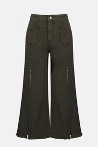 Joseph Ribkoff Embellished Seam Culotte Jeans