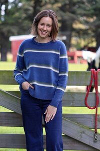 Madly Sweetly Compass Stripe Sweater