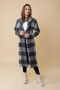 Charlo Bree Check Cardigan