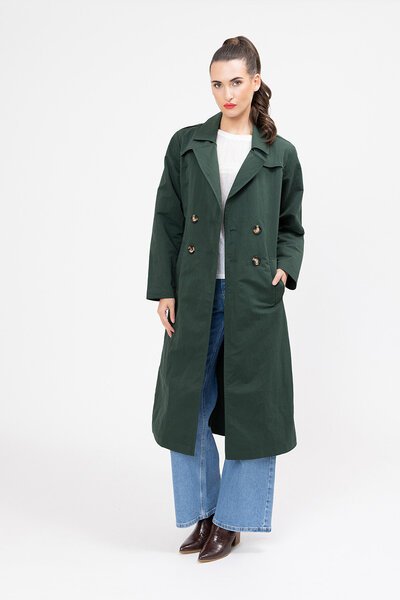 Seeking Lola Tory Forest Trench Coat-new-Preen