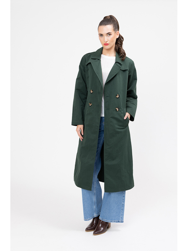 Seeking Lola Tory Forest Trench Coat