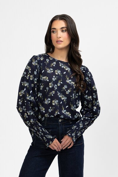 Seeking Lola Navy Zest Timely Top-new-Preen