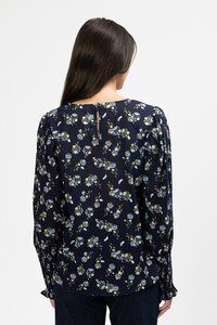 Seeking Lola Navy Zest Timely Top